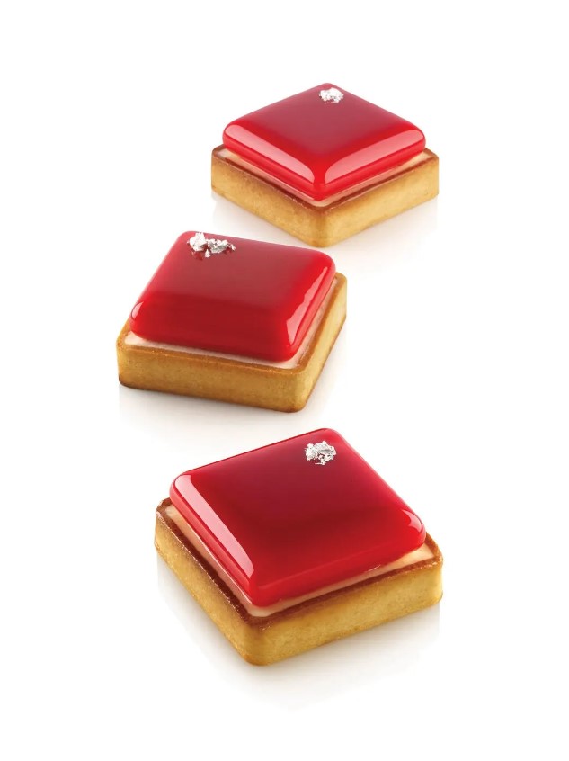 Silikomart Kit Tarte Ring Square 80